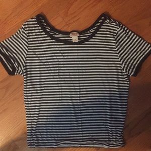 black&white striped mossimo shirt